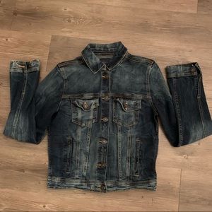 Dark Wash Navy Jean Jacket